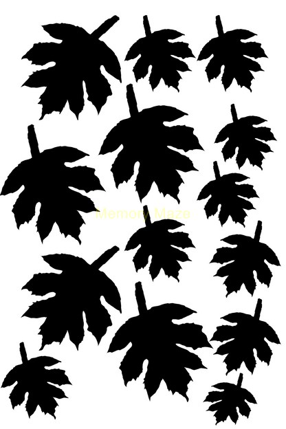 Maple leaves 100 x 150mm sold 3's